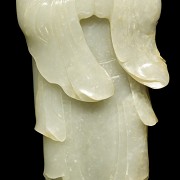 Carved jade figure “Monk”, Qing dynasty