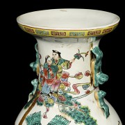 Cantonese enameled vase, 20th century