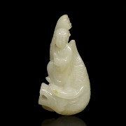 White jade figure 'Dragon Fish', Qing dynasty, Qianlong