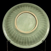 Celadon glazed ceramic bowl, 19th - 20th century