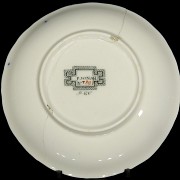 Five Minton “Poonah” English porcelain plates - 5