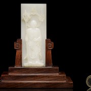 White jade plaque 