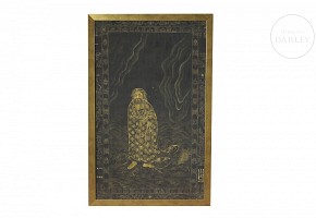 Chinese painting “Bodhidharma”, Qing dynasty, Qianlong period