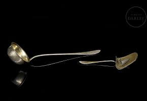 Two silver objects, 20th century