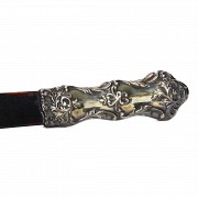 English silver letter opener, early 20th century