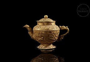 Gilt-bronze teapot, Tang style