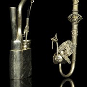 Two metal pipes, Asia, 20th century