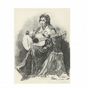 José Espinós (1911-1969) ‘Flamenca con guitarra’