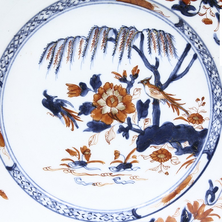 Porcelain plate, Compagnie des Indes, 19th century