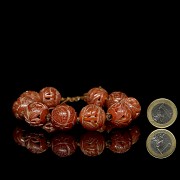 Ten-bead agate bracelet, Qing dynasty