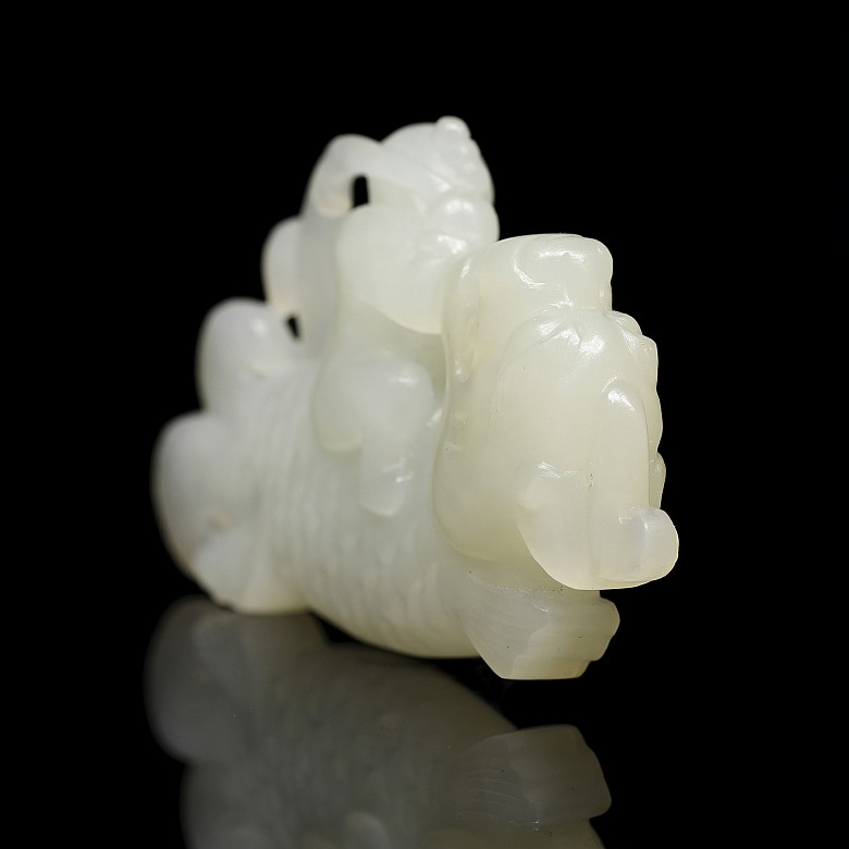 Pendant of white jade, 20th century