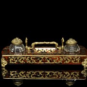 Boulle marquetry scribe's office, 19th century