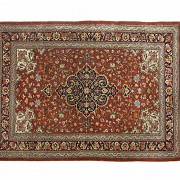 Persian silk carpet, 19th-20th century