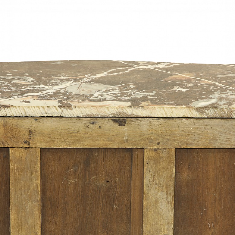 Louis XV wooden chest of drawers, Pierre Migeon style, 18th century