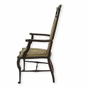 Art Nouveau carved wood armchair, 20th century