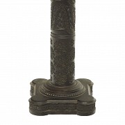 Carved wooden pedestal, 19th century