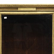 Louis XVI style gilded wood display cabinet, 20th century - 1