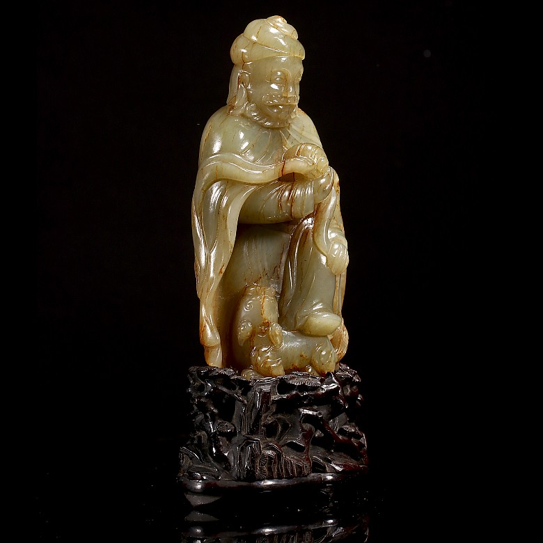 Jade figurine ‘Bodhidharma’, Qing dynasty