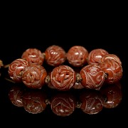 Ten-bead agate bracelet, Qing dynasty