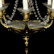 Ceiling lamp with glass beads, 20th century