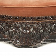 Anglo-Indian carved wooden sofa, 20th century