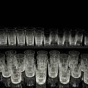 Juego de vasos de cristal 