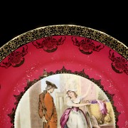 Pair of plates, JKW Decor Carlsbad Bavaria ‘Cries of London’, 20th century - 1