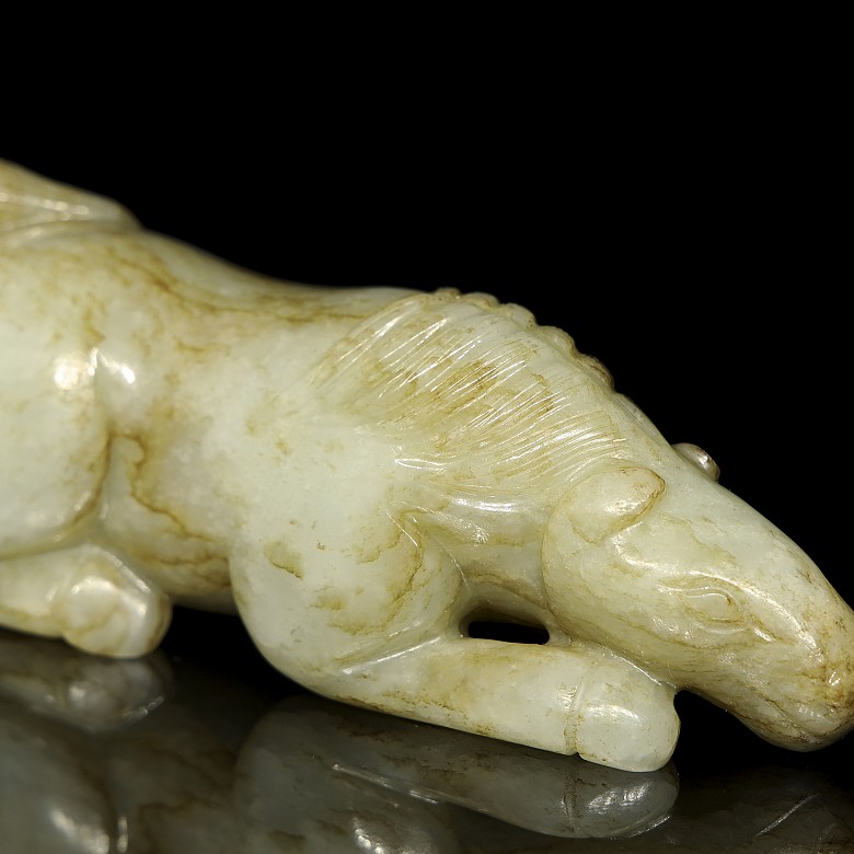 Jade figurine “Horse”, Qing dynasty