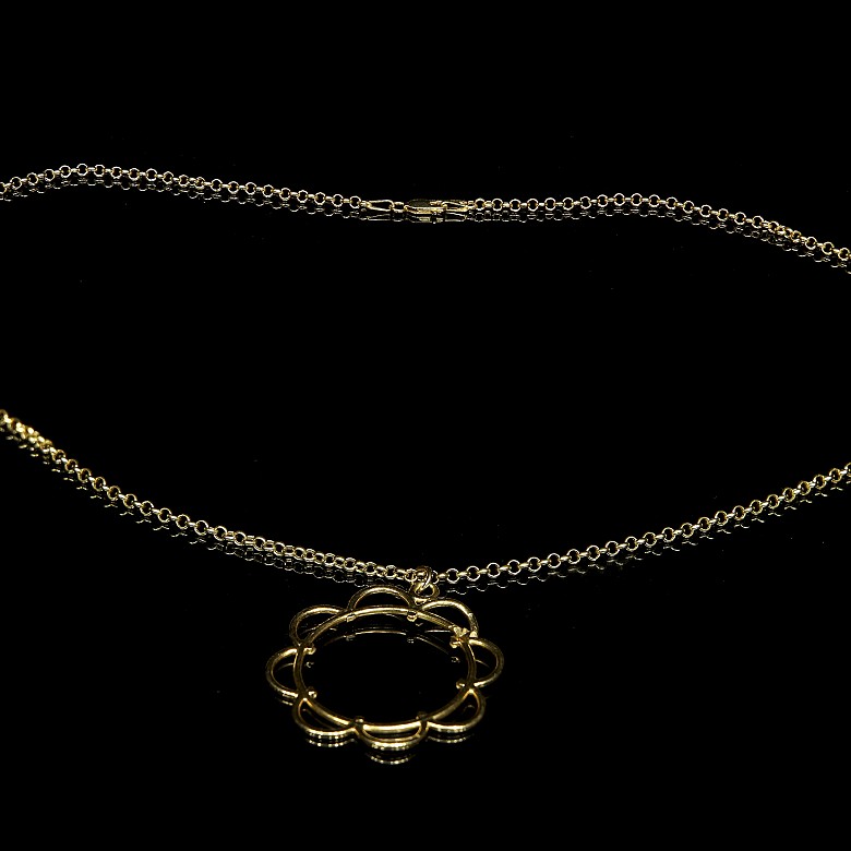 Gold chain and mount ‘ Without coin’