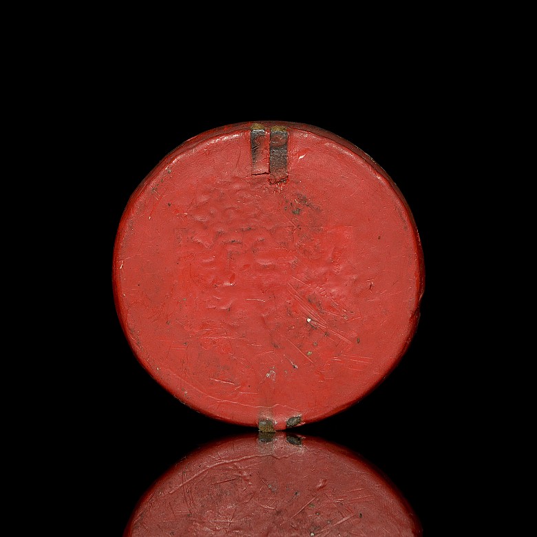 Red wax seal ‘Knight’, 15th century