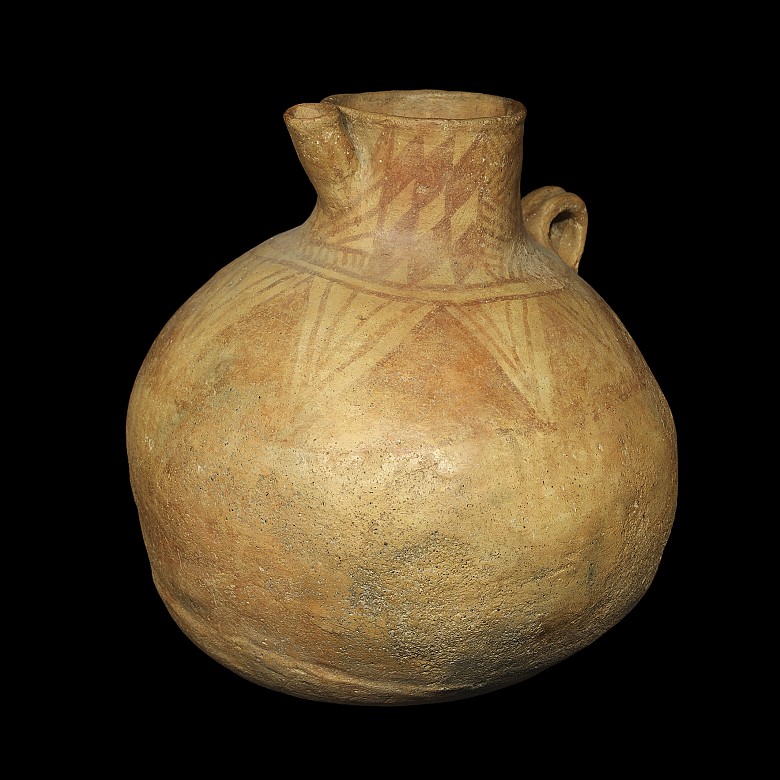 Large rounded ceramic jar, Neolithic (3rd - 2nd millennium B.C.)