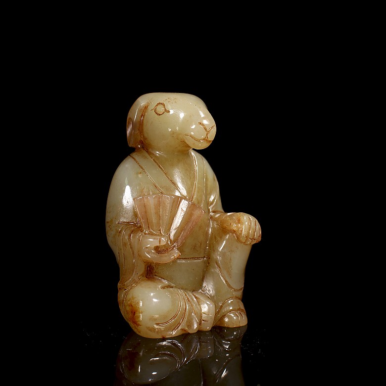 Set of Hetian jade figurines “The twelve signs of the zodiac”, Qing dynasty