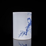 Porcelain brush pot, Wang Bu style, 20th century