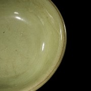 Large celadon-glazed ceramic bowl, Qing dynasty