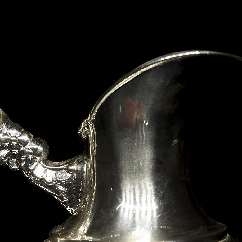 Spanish silver jug, 20th century