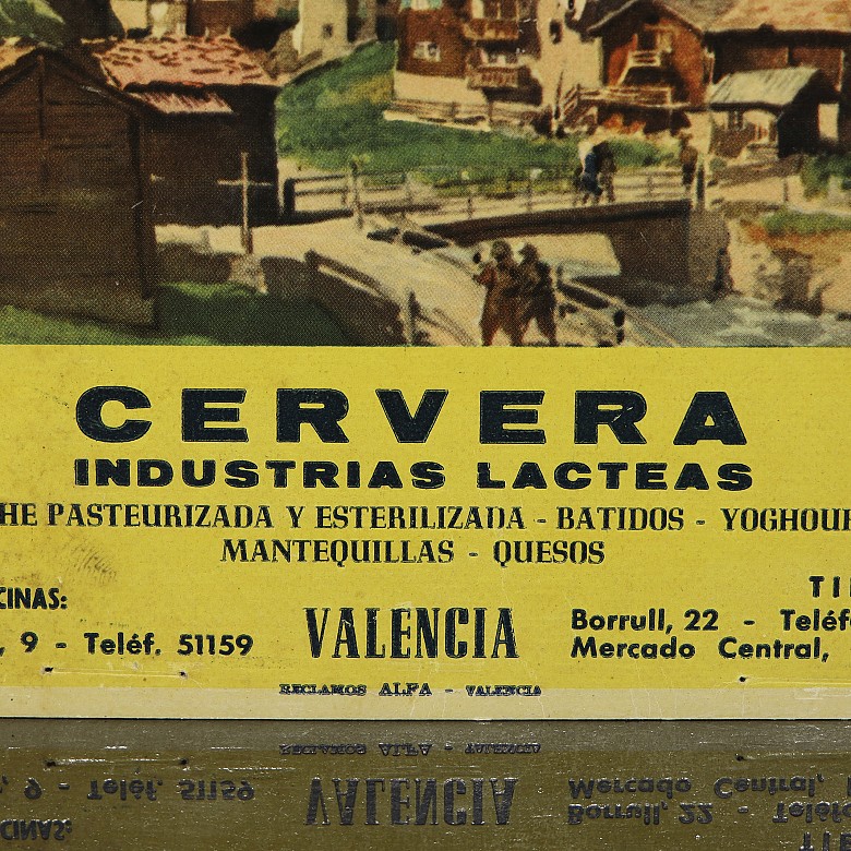 Set of small advertising posters, 20th century