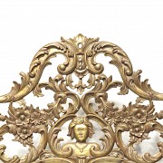 Large gilded wooden mirror, Louis XVI style