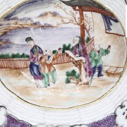 Enameled porcelain plate, 20th century