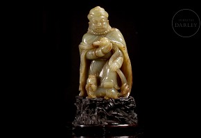 Jade figurine ‘Bodhidharma’, Qing dynasty