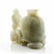 Carved jade figure 