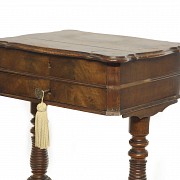 Wooden sewing table, 19th century