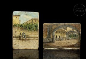 Santiago Satorre Botella (19th century) ‘Pair of planks’