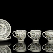 English ‘Dorset’ porcelain coffee set, Wood & Sons, 20th century