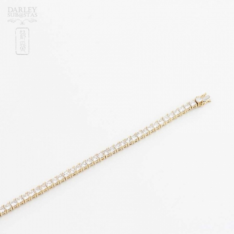 Gold and diamond Rivier bracelet 4.60cts.