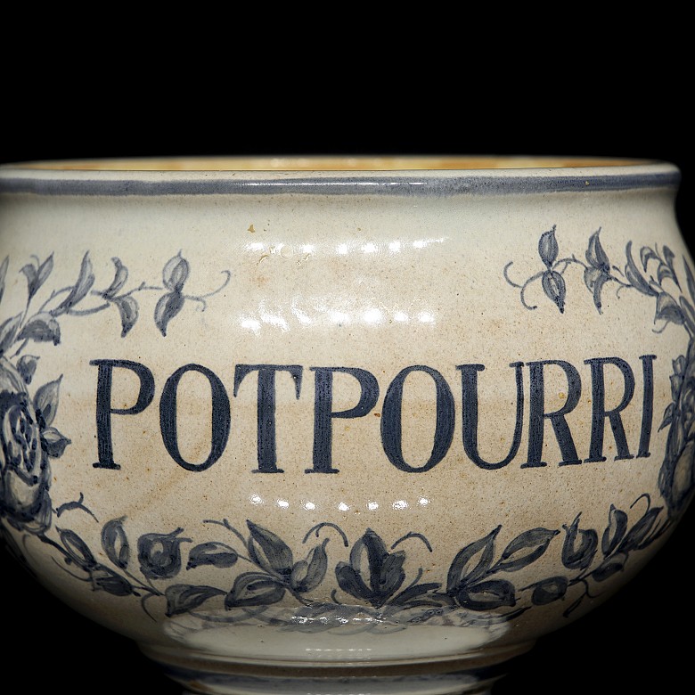 Danish ceramic apothecary's bowl, 20th century