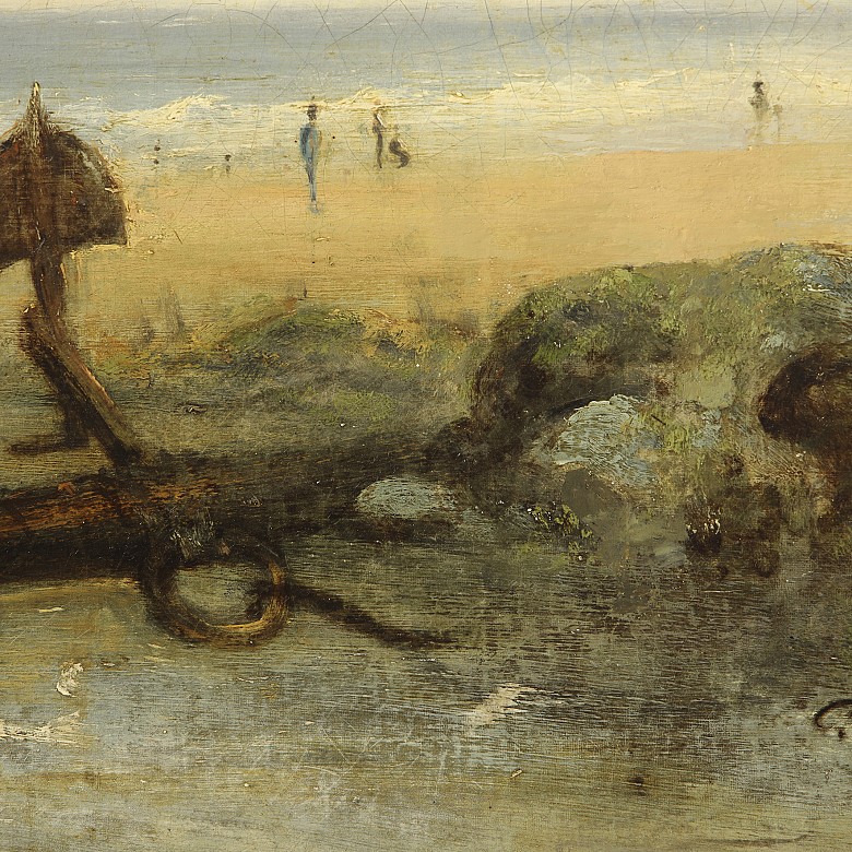 19th century English School ‘Low tide’