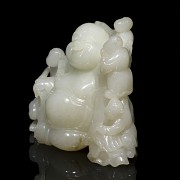 White jade Buddha, Qing dynasty, 19th century