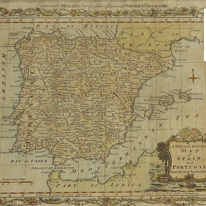 English maps of Spain and Portugal, 19th - 20th Century