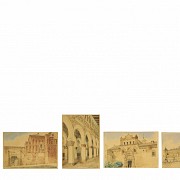 Eduardo Serrano (19th century) Five views of monuments, 1880