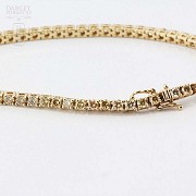 18k Gold Bracelet with Fancy Diamonds